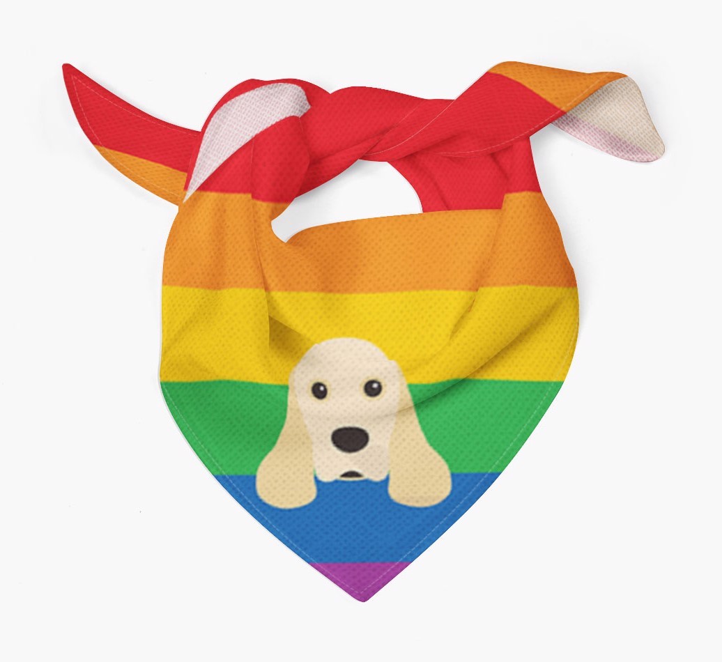Colourful Rainbow Bandana with {breedFullName} Icon