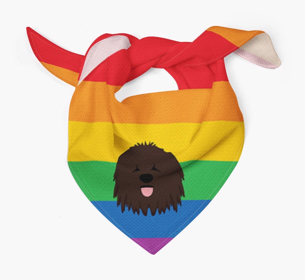Colourful Rainbow Bandana with {breedFullName} Icon
