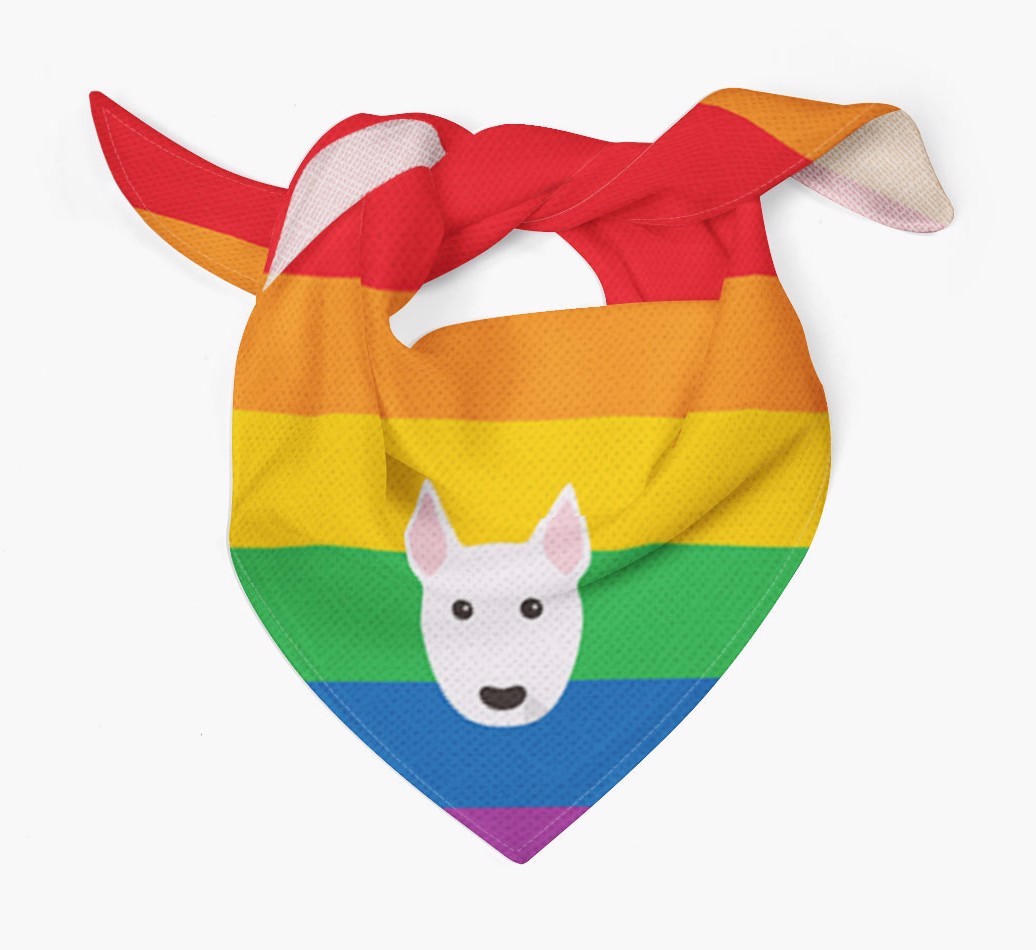 Colorful Rainbow Bandana with {breedFullName} Icon