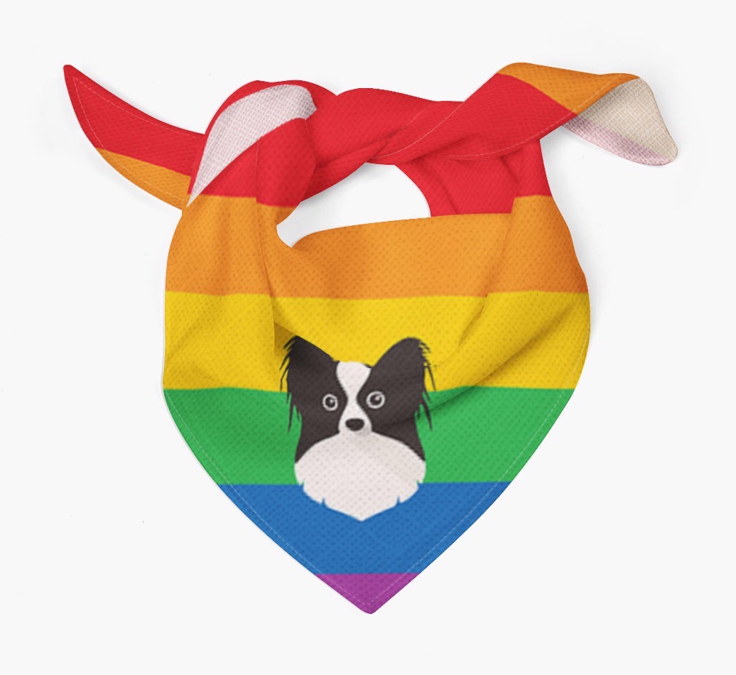 Colourful Rainbow Bandana with {breedFullName} Icon