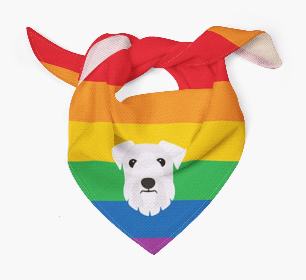 Colourful Rainbow Bandana with {breedFullName} Icon