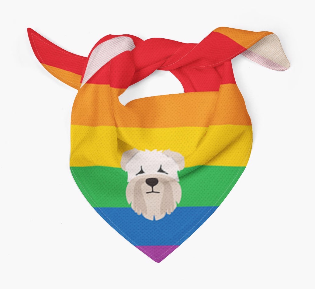 Colourful Rainbow Bandana with {breedFullName} Icon