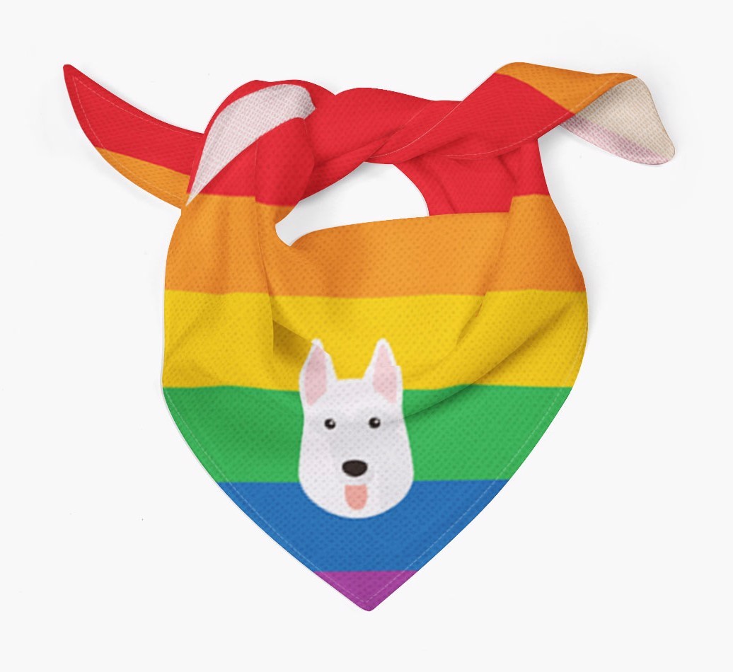 Colourful Rainbow Bandana with {breedFullName} Icon