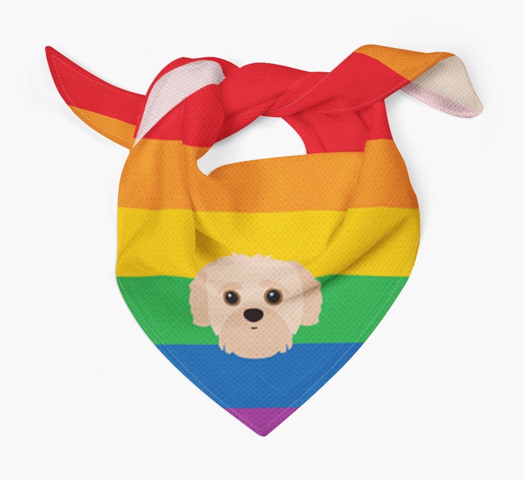 Colourful Rainbow Bandana with {breedFullName} Icon