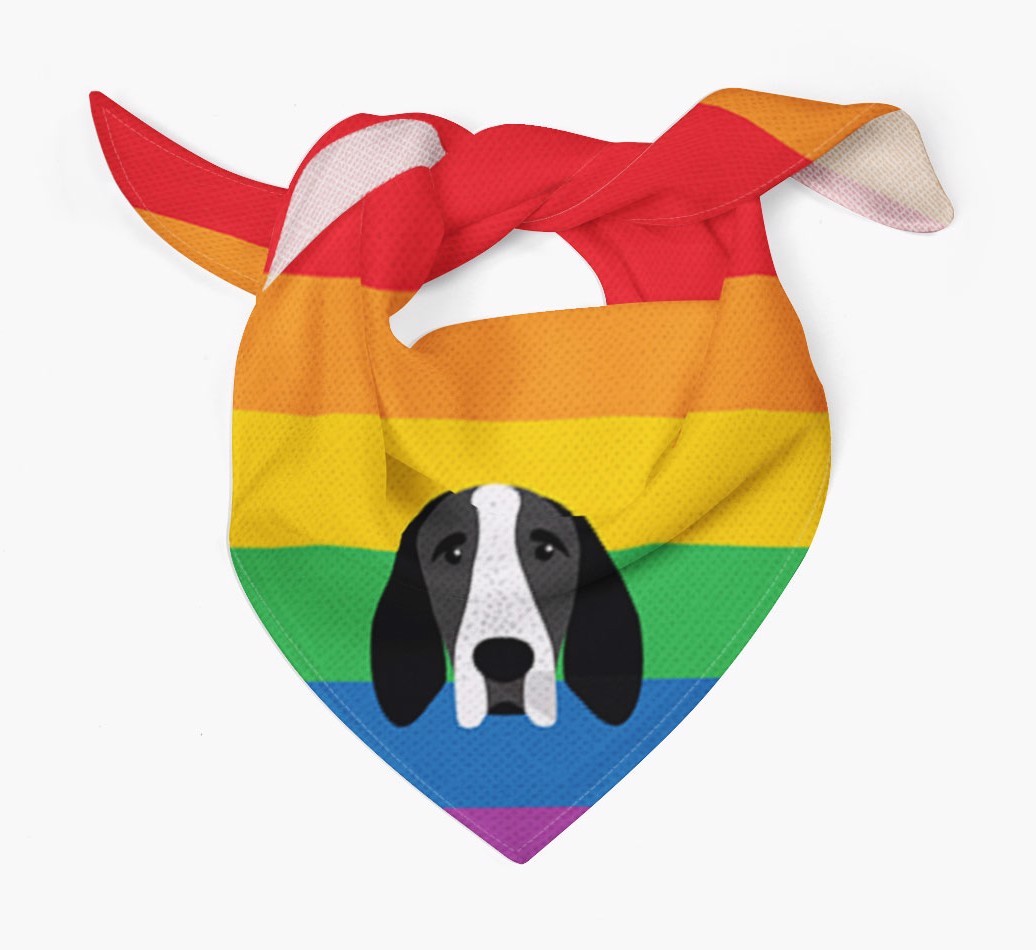Colorful Rainbow Bandana with {breedFullName} Icon