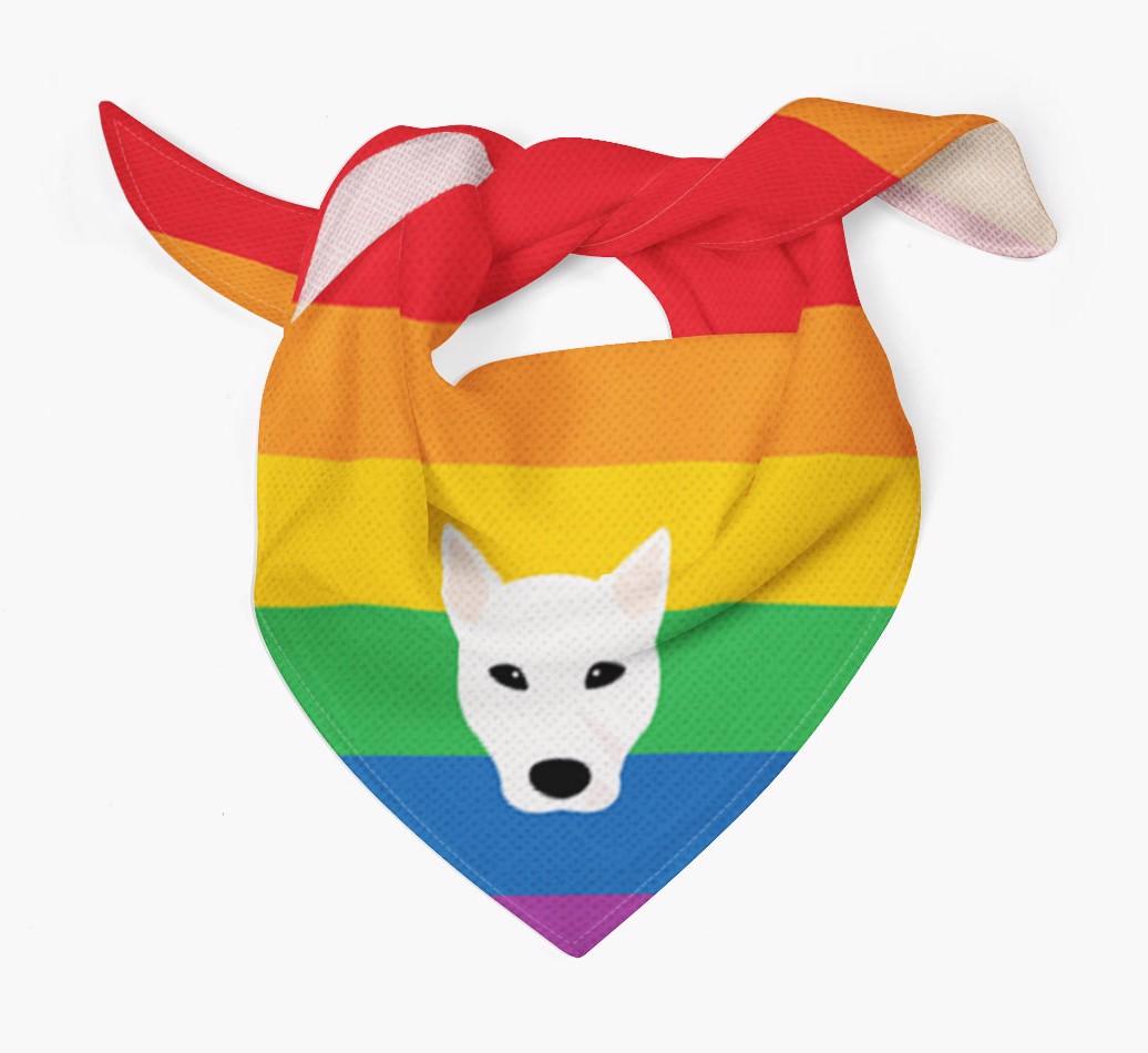 Colorful Rainbow Bandana with {breedFullName} Icon