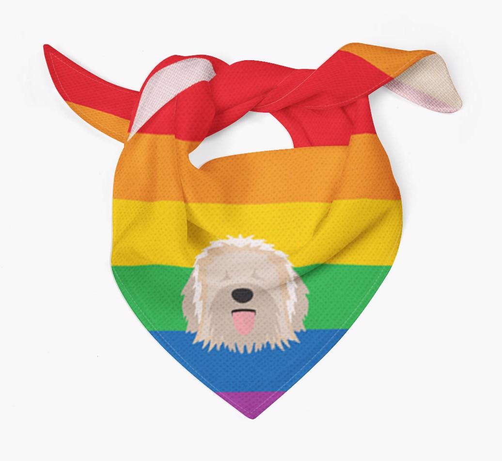 Colorful Rainbow Bandana with {breedFullName} Icon