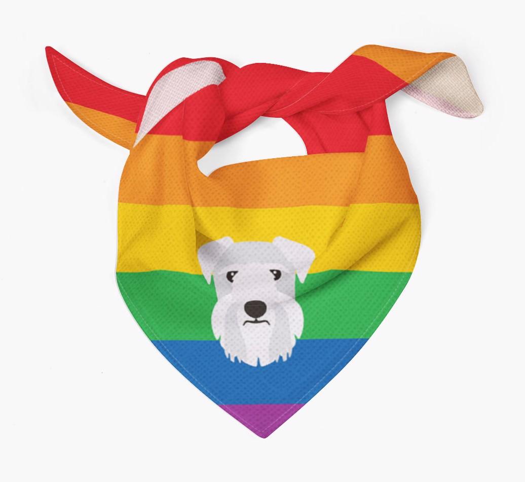 Colorful Rainbow Bandana with {breedFullName} Icon