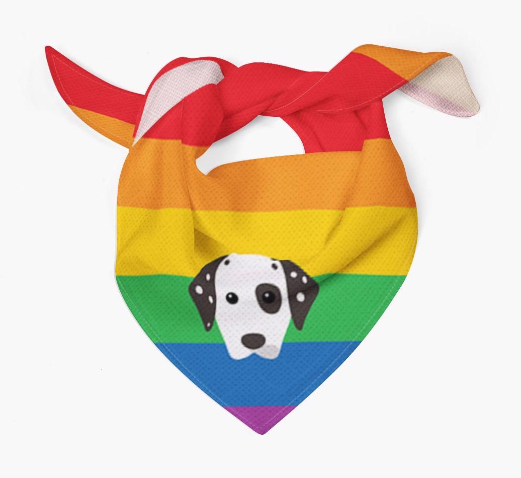 Colorful Rainbow Bandana with {breedFullName} Icon
