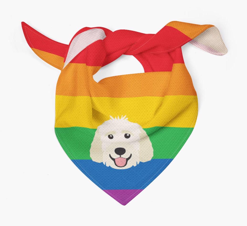Colorful Rainbow Bandana with {breedFullName} Icon