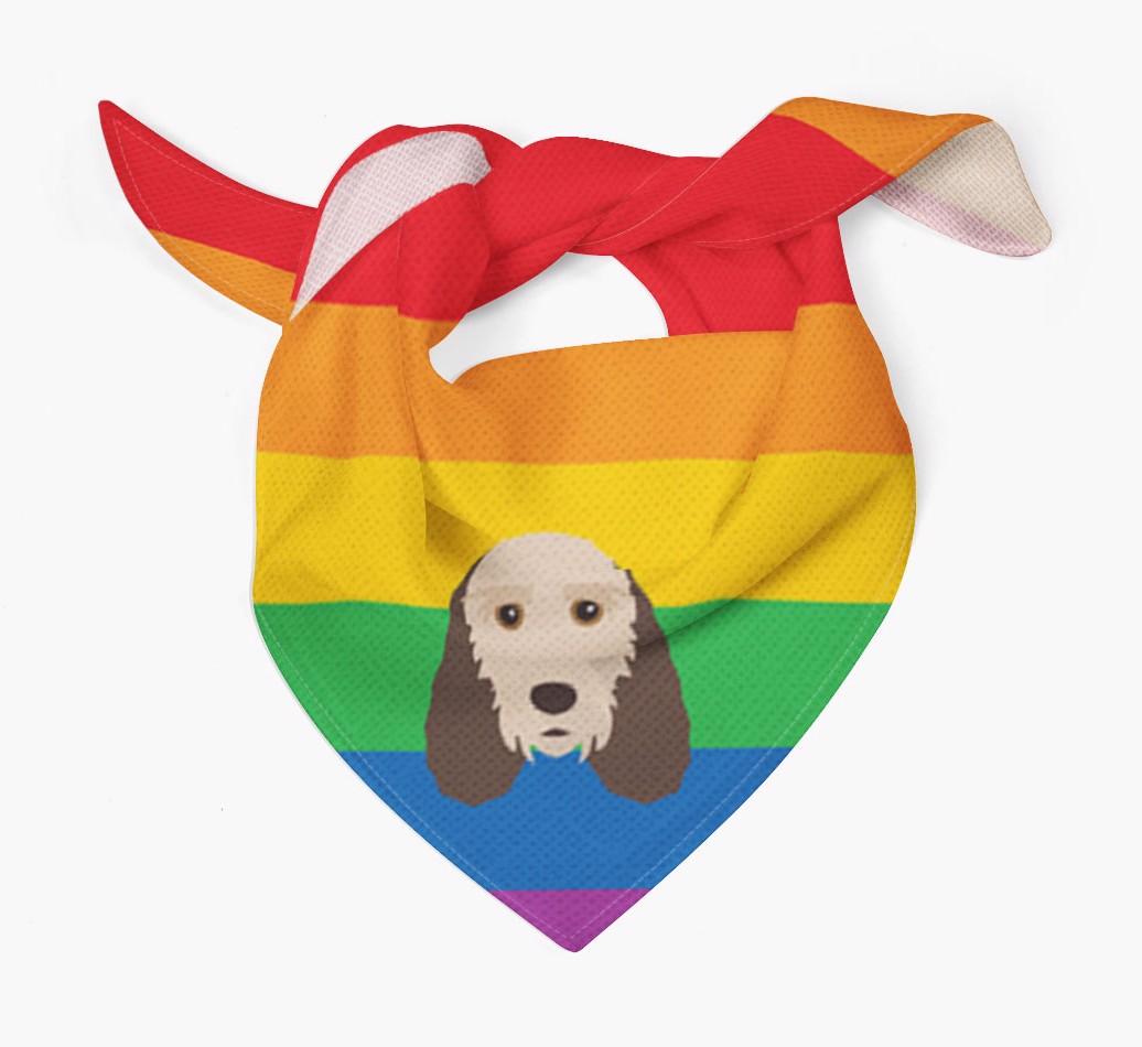 Colorful Rainbow Bandana with {breedFullName} Icon