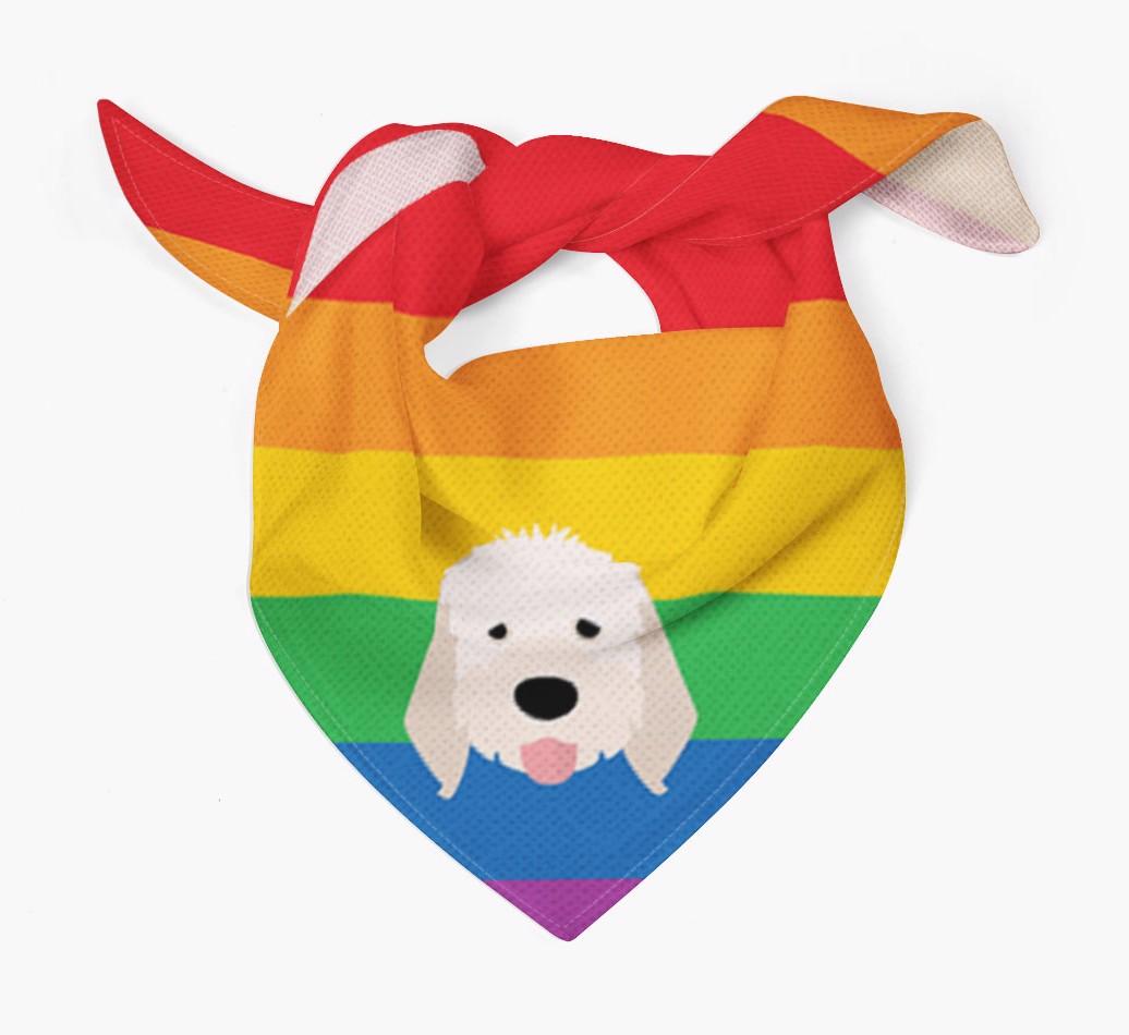Colorful Rainbow Bandana with {breedFullName} Icon
