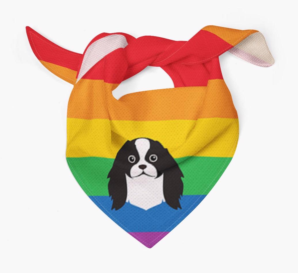 Colorful Rainbow Bandana with {breedFullName} Icon