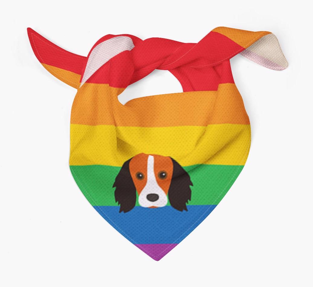 Colorful Rainbow Bandana with {breedFullName} Icon