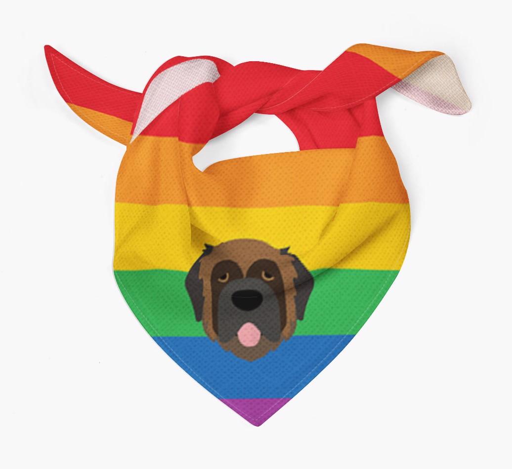Colorful Rainbow Bandana with {breedFullName} Icon