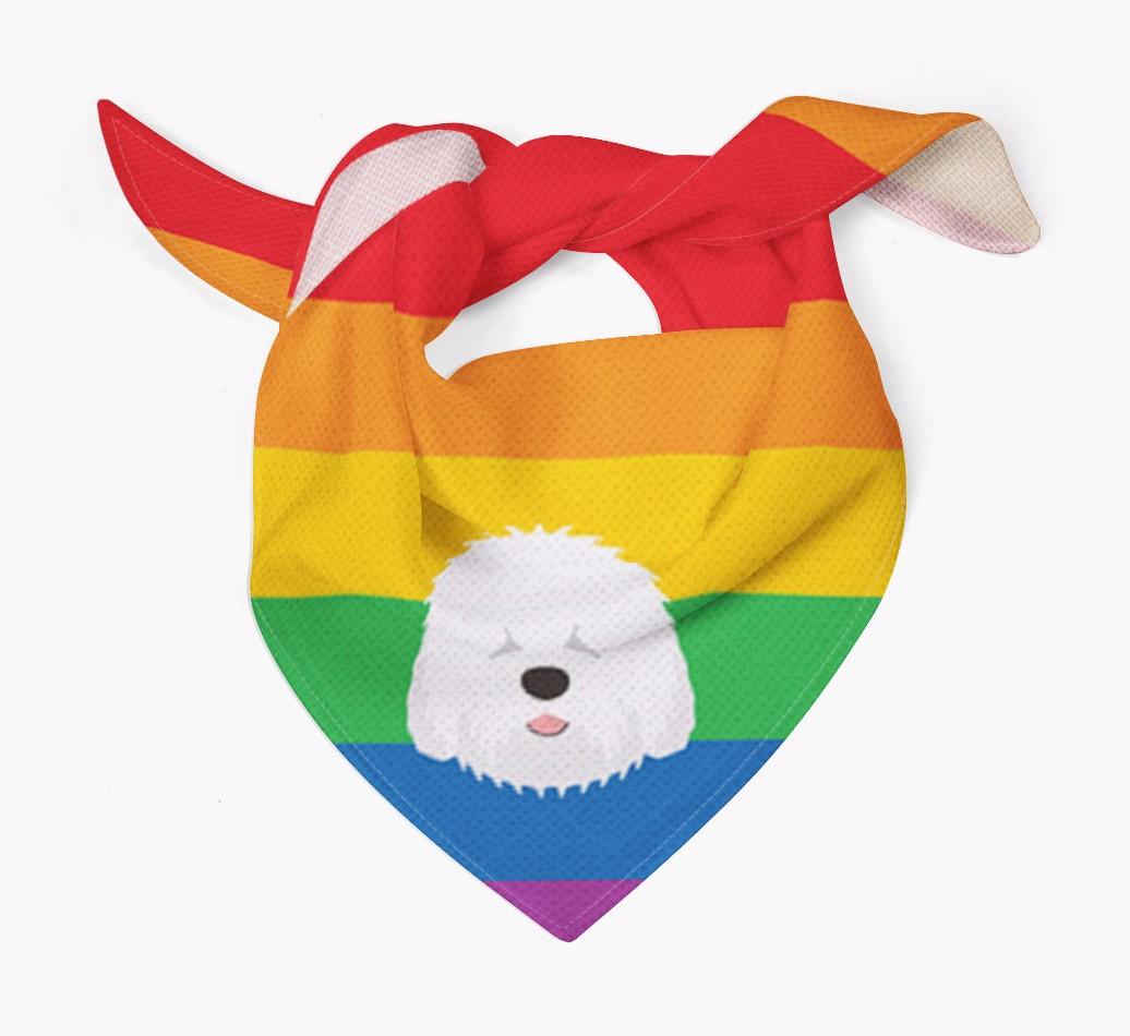 Colorful Rainbow Bandana with {breedFullName} Icon