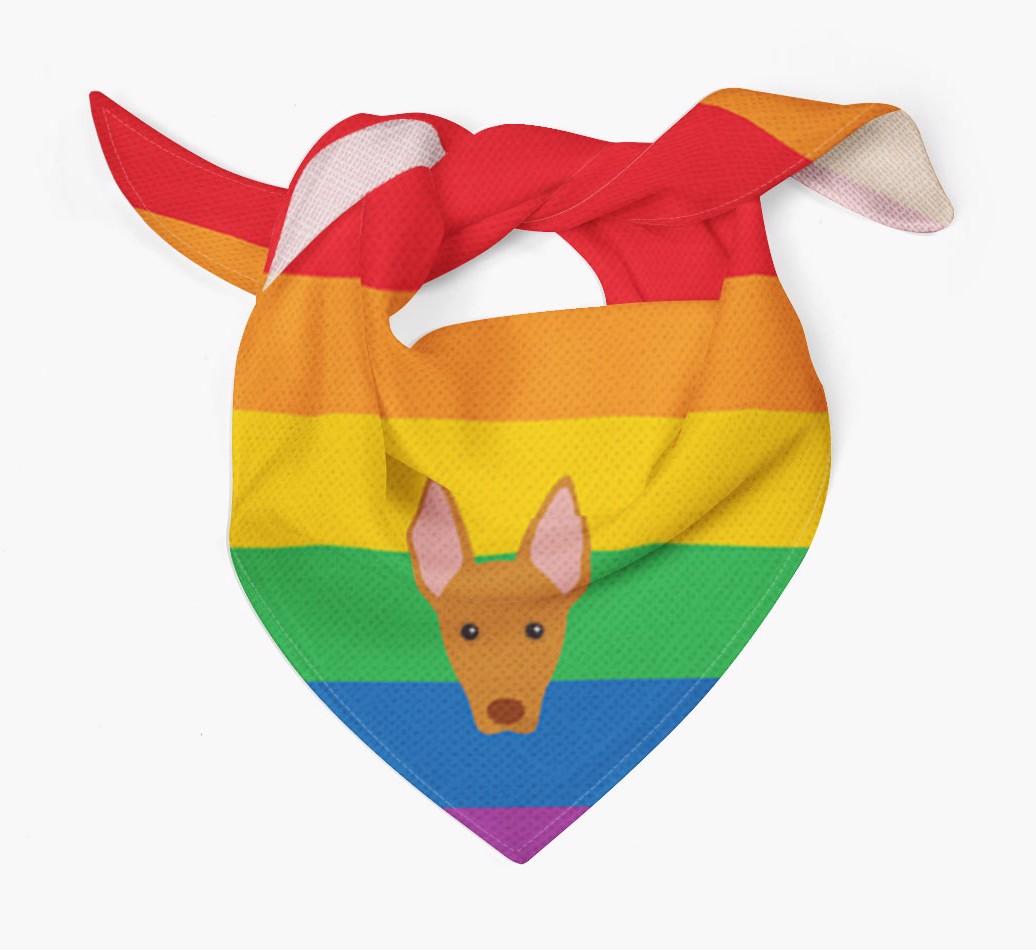 Colourful Rainbow Bandana with {breedFullName} Icon