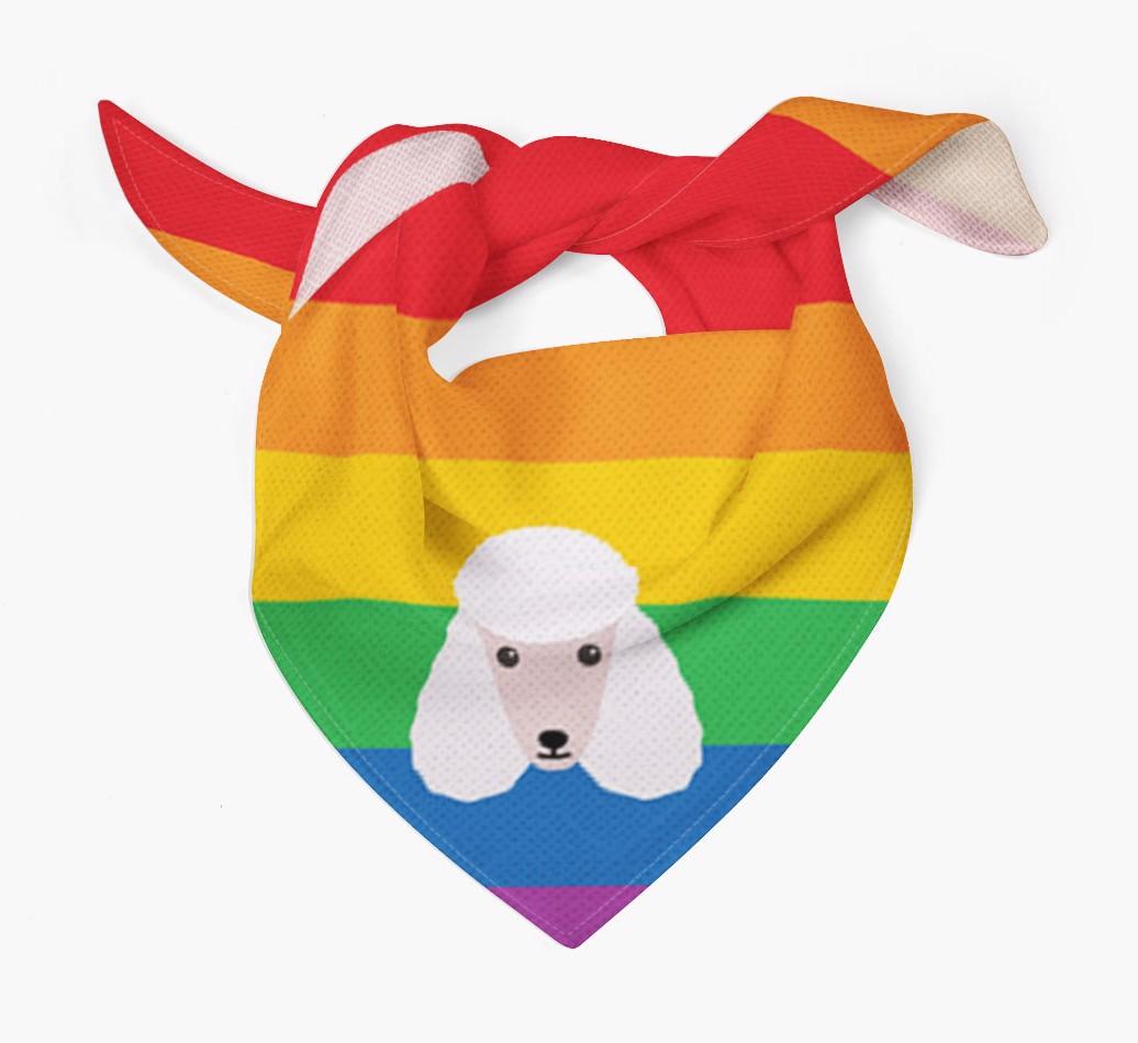 Colorful Rainbow Bandana with {breedFullName} Icon