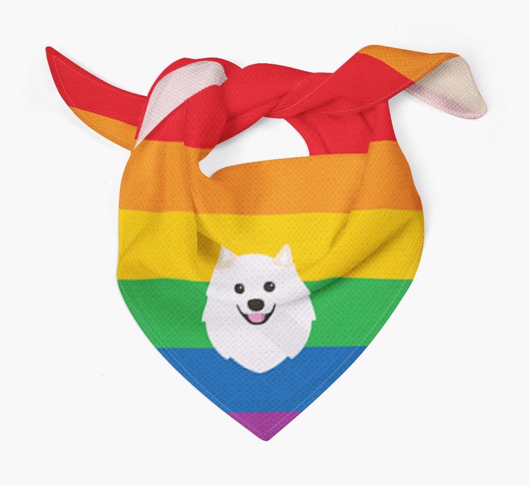 Colorful Rainbow Bandana with {breedFullName} Icon