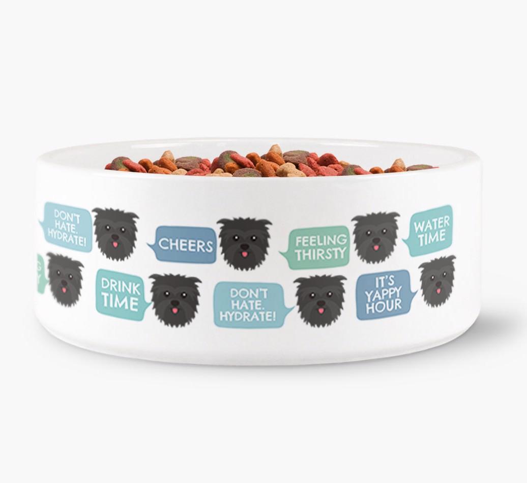 'Speech Bubble' - Personalized Dog Water Bowl for your {breedFullName}