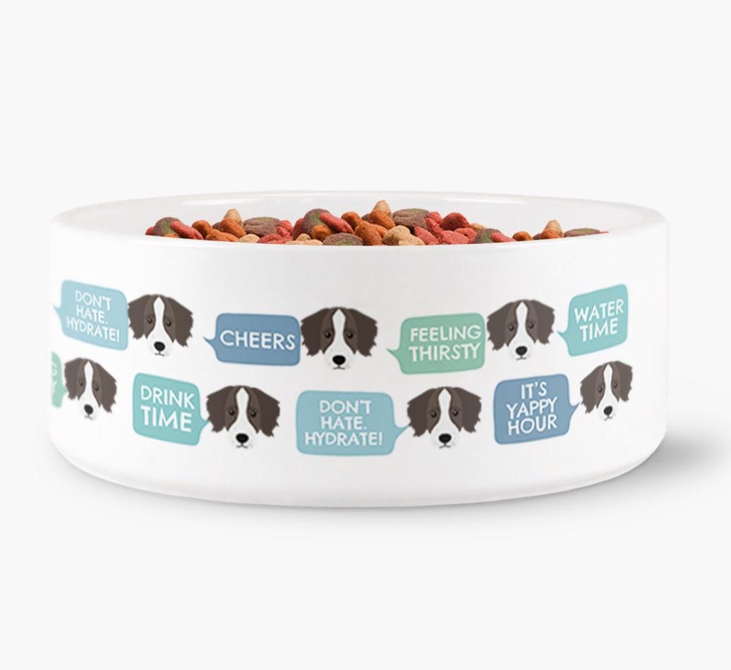 'Speech Bubble' - Personalized Dog Water Bowl for your {breedFullName}