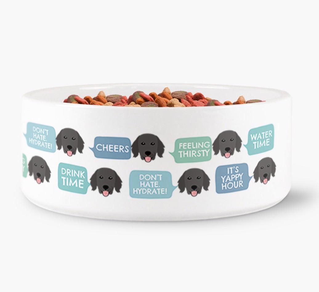 'Speech Bubble' - Personalized Dog Water Bowl for your {breedFullName}