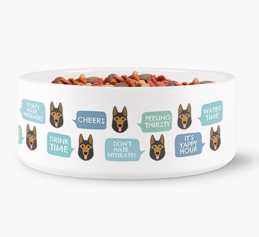 'Speech Bubble' - Personalized Dog Water Bowl for your {breedFullName}