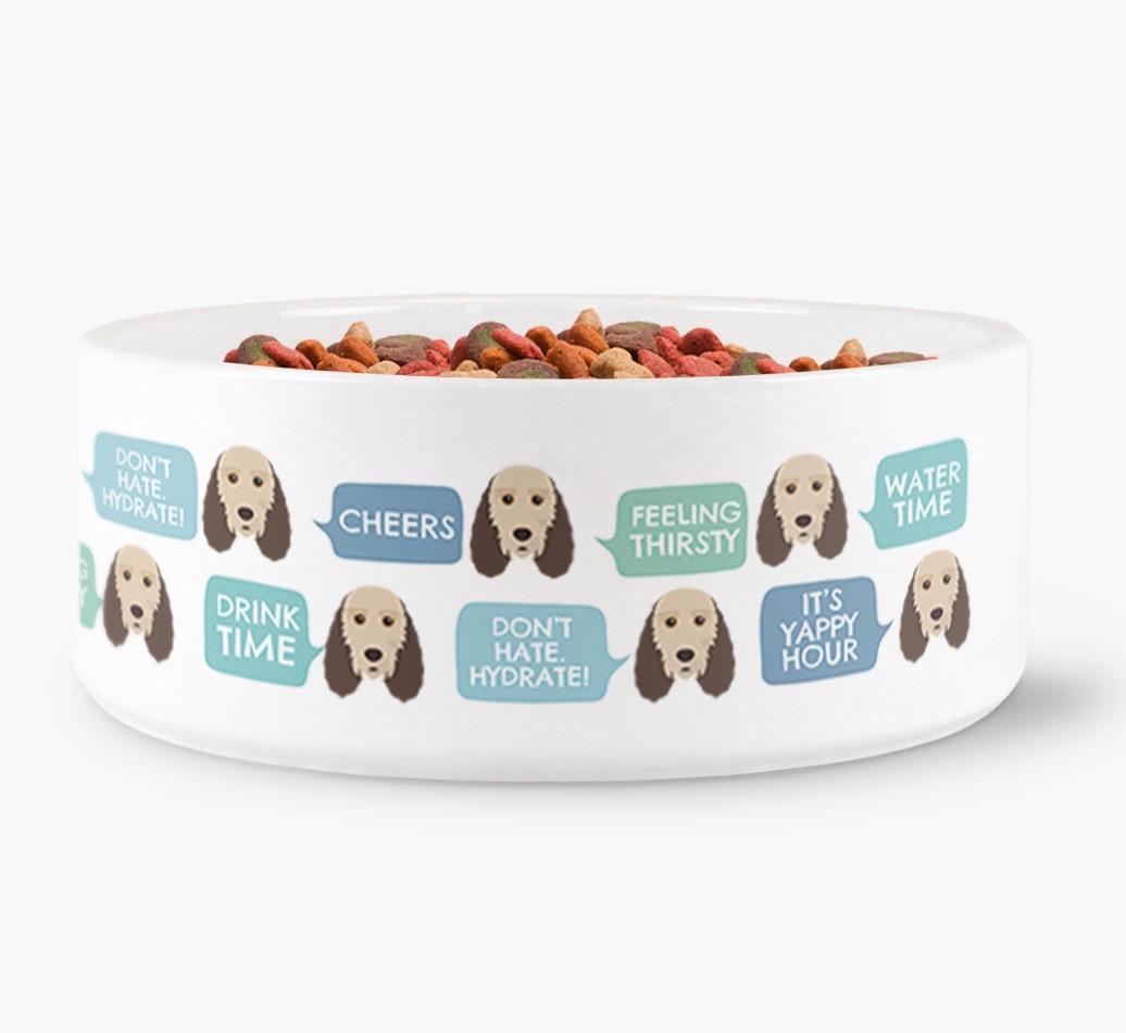 'Speech Bubble' - Personalized Dog Water Bowl for your {breedFullName}