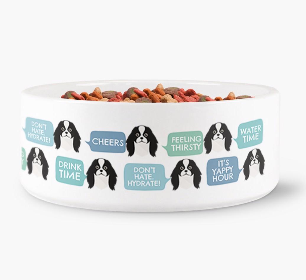 'Speech Bubble' - Personalized Dog Water Bowl for your {breedFullName}