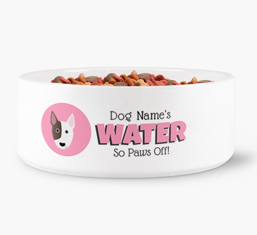'{dogsName}'s Water' - Personalized Water Bowl for your {breedFullName}
