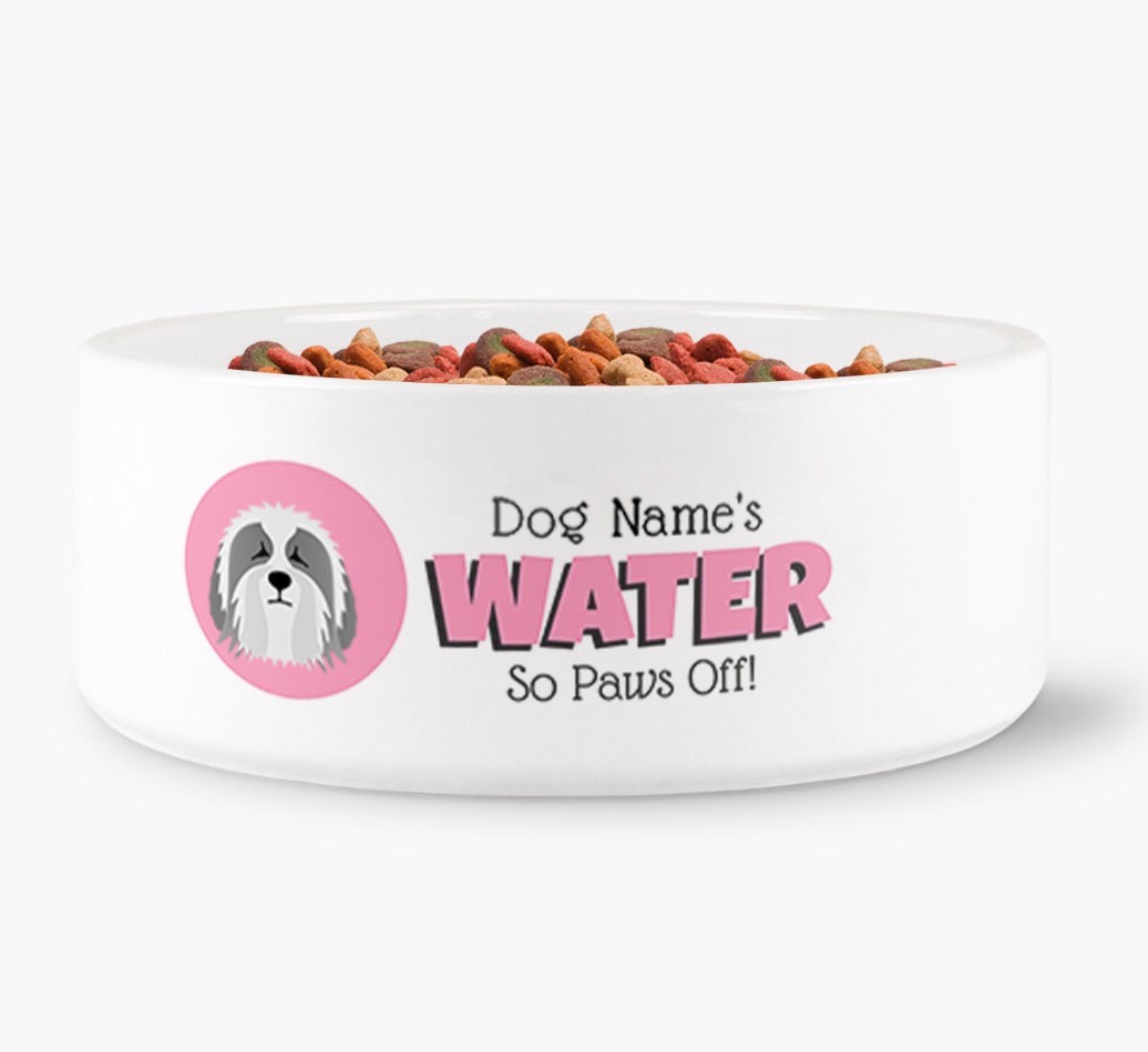 '{dogsName}'s Water' - Personalized Water Bowl for your {breedFullName}