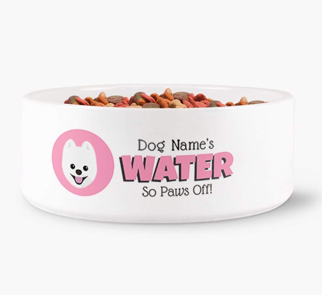 '{dogsName}'s Water' - Personalized Water Bowl for your {breedFullName}