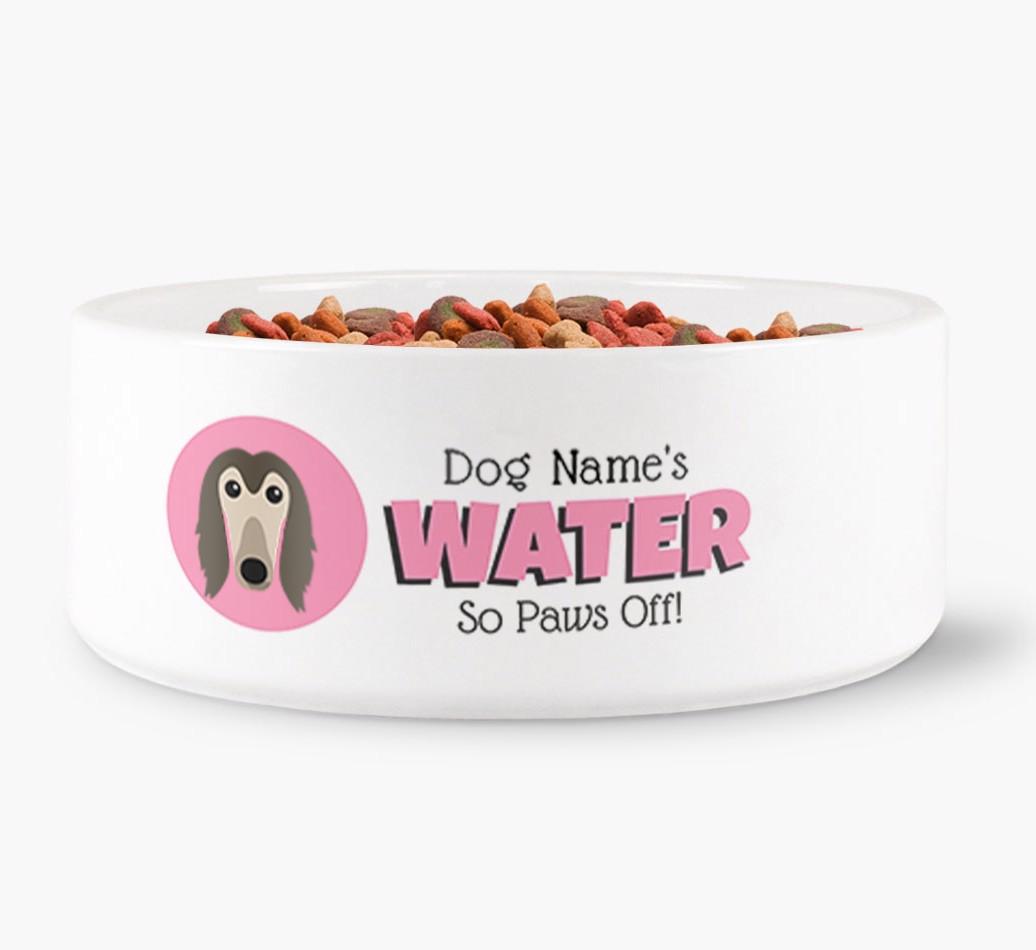 '{dogsName}'s Water' - Personalized Water Bowl for your {breedFullName}