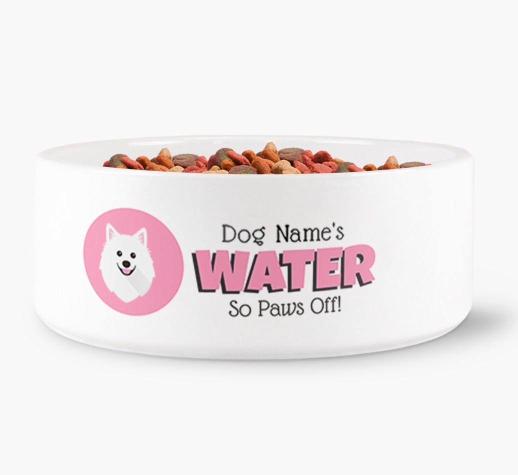 '{dogsName}'s Water' - Personalized Water Bowl for your {breedFullName}