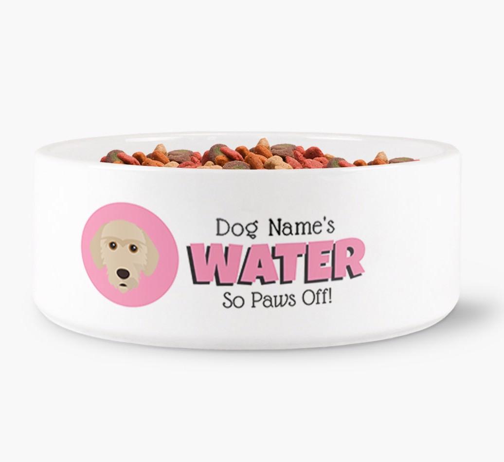 '{dogsName}'s Water' - Personalized Water Bowl for your {breedFullName}