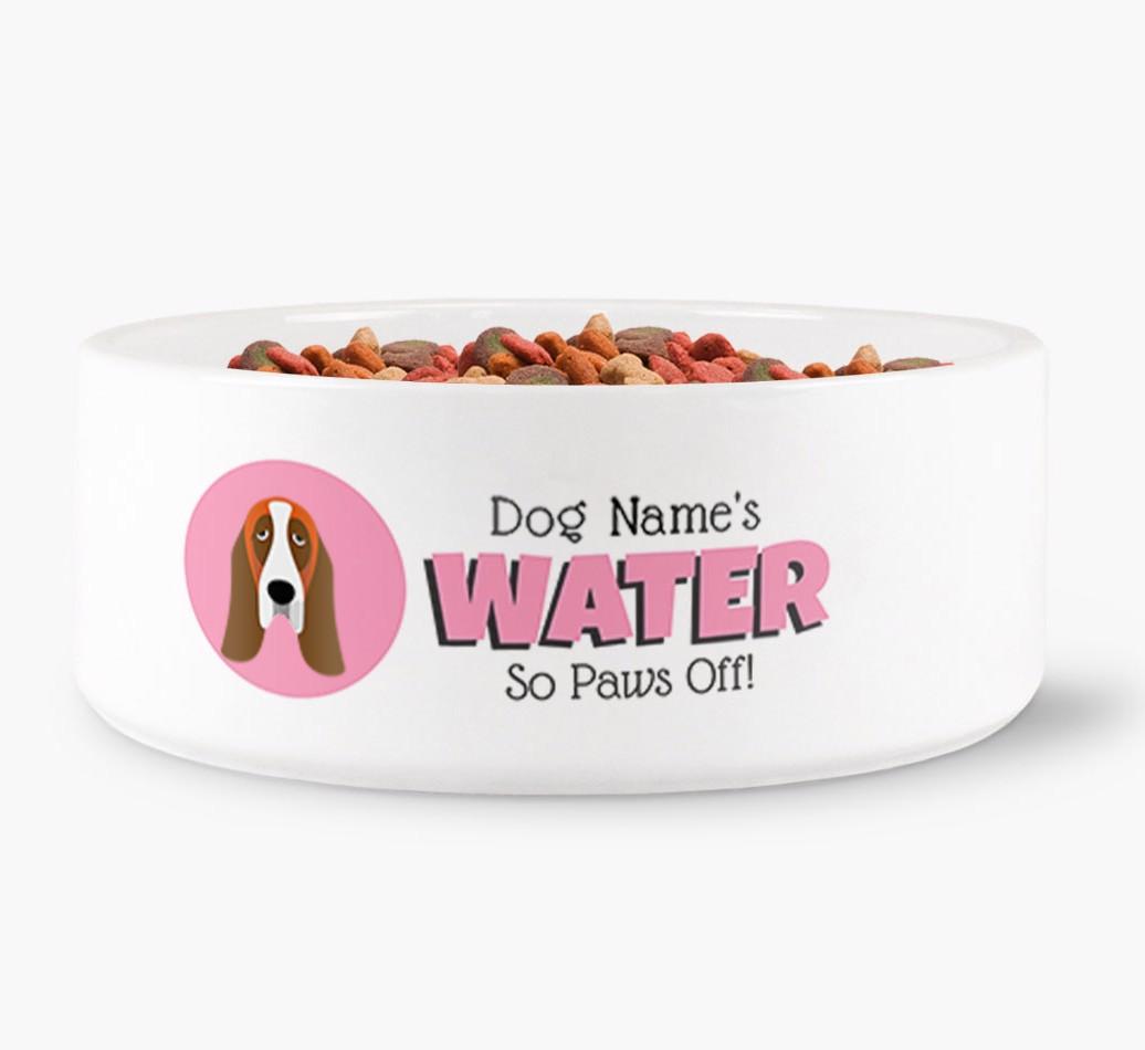 '{dogsName}'s Water' - Personalized Water Bowl for your {breedFullName}