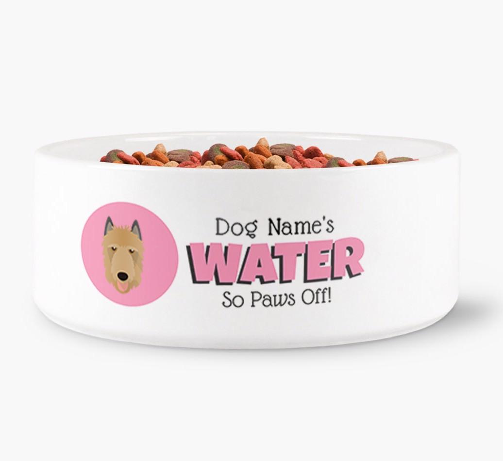 '{dogsName}'s Water' - Personalized Water Bowl for your {breedFullName}