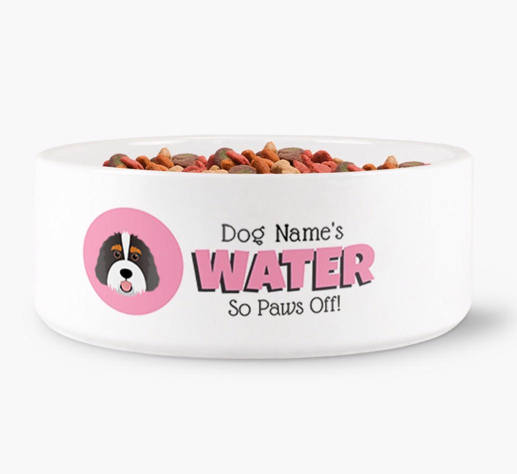 '{dogsName}'s Water' - Personalized Water Bowl for your {breedFullName}