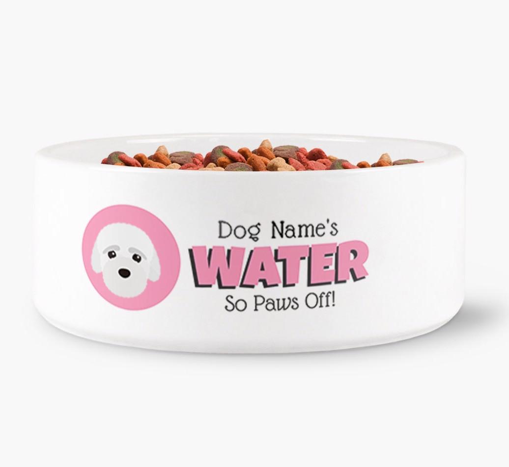 '{dogsName}'s Water' - Personalized Water Bowl for your {breedFullName}