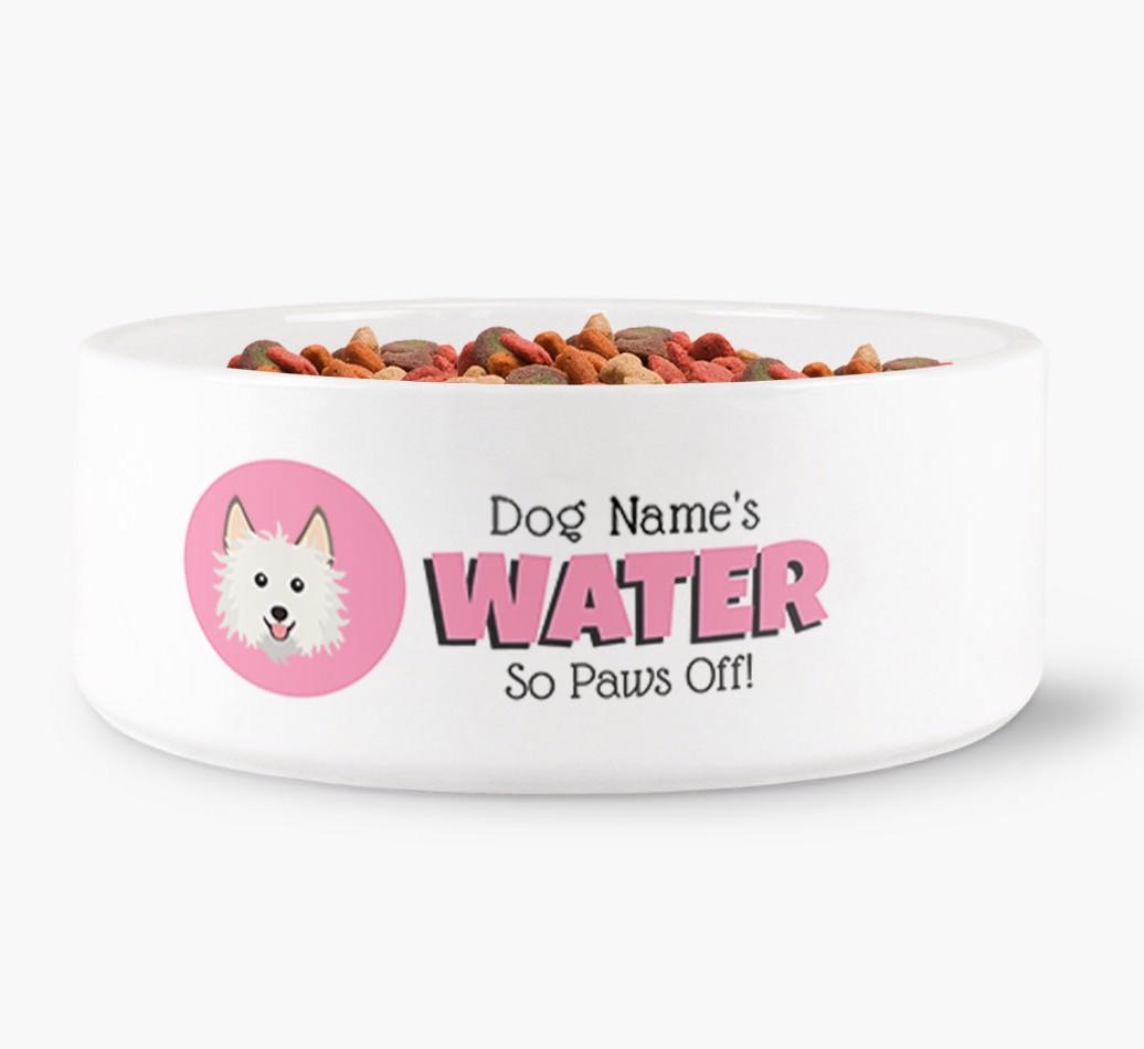 '{dogsName}'s Water' - Personalized Water Bowl for your {breedFullName}