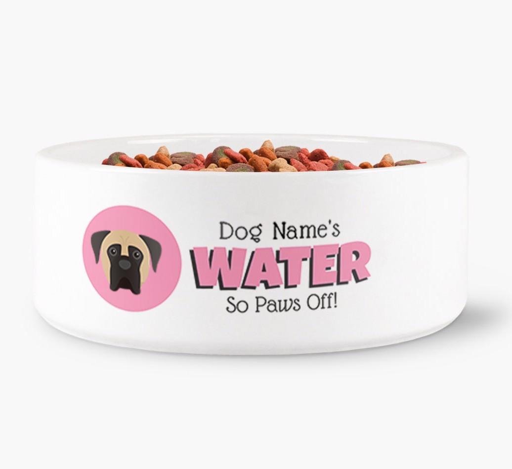'{dogsName}'s Water' - Personalized Water Bowl for your {breedFullName}
