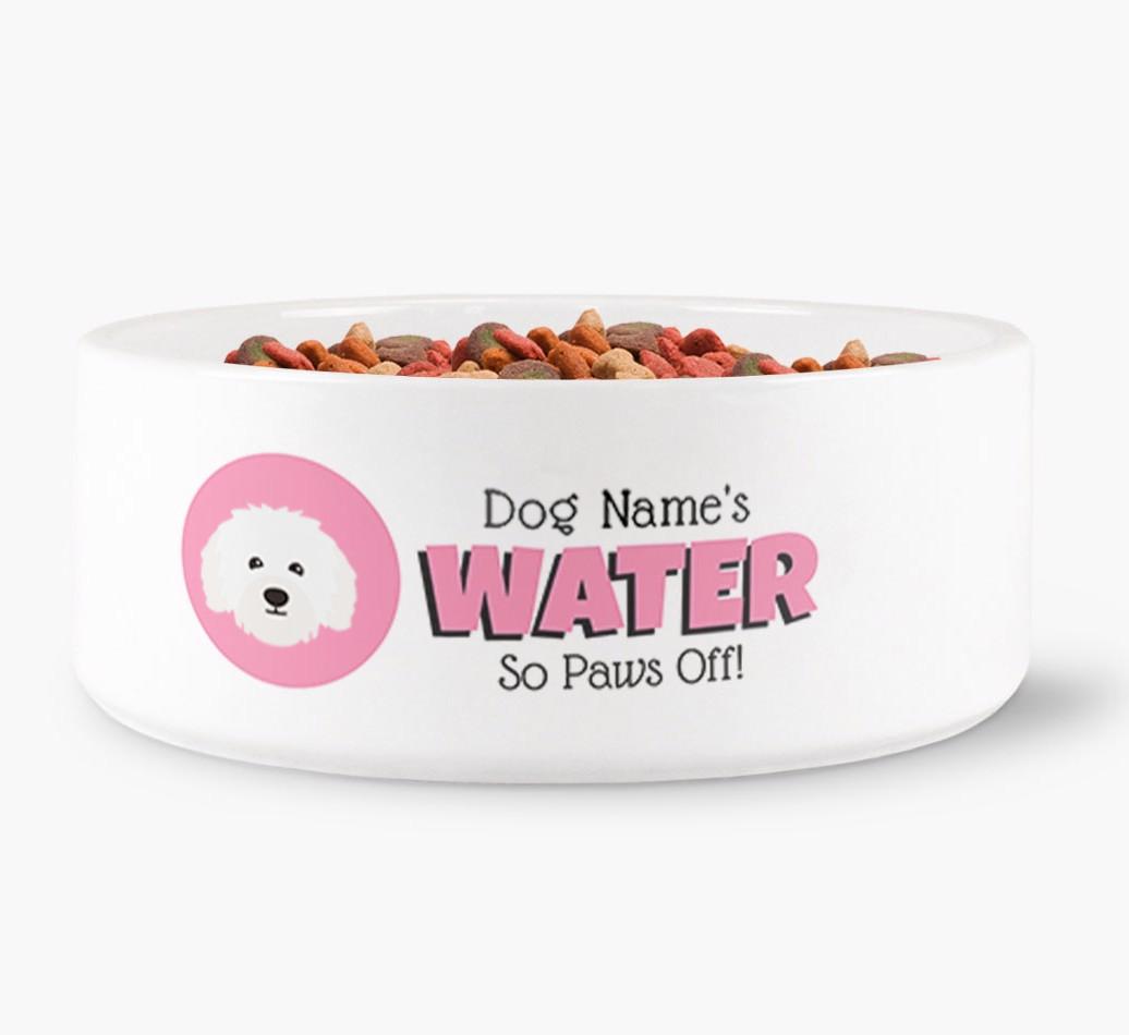 '{dogsName}'s Water' - Personalized Water Bowl for your {breedFullName}