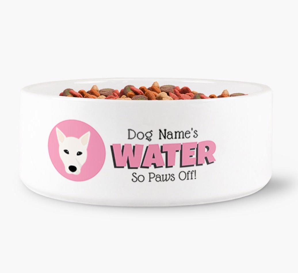 '{dogsName}'s Water' - Personalized Water Bowl for your {breedFullName}