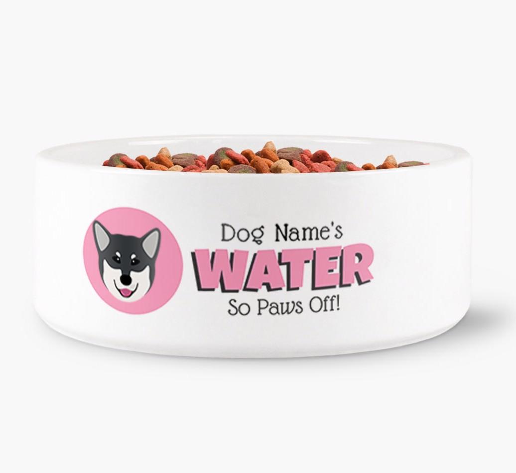 '{dogsName}'s Water' - Personalized Water Bowl for your {breedFullName}