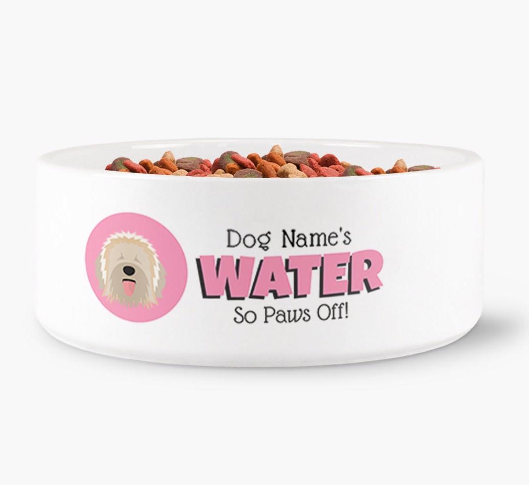 '{dogsName}'s Water' - Personalized Water Bowl for your {breedFullName}