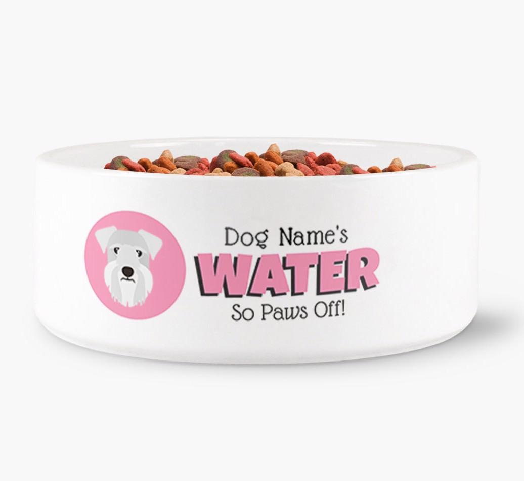'{dogsName}'s Water' - Personalized Water Bowl for your {breedFullName}