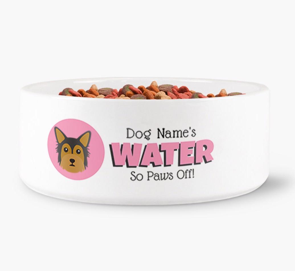 '{dogsName}'s Water' - Personalized Water Bowl for your {breedFullName}