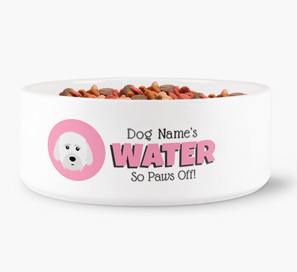 '{dogsName}'s Water' - Personalized Water Bowl for your {breedFullName}