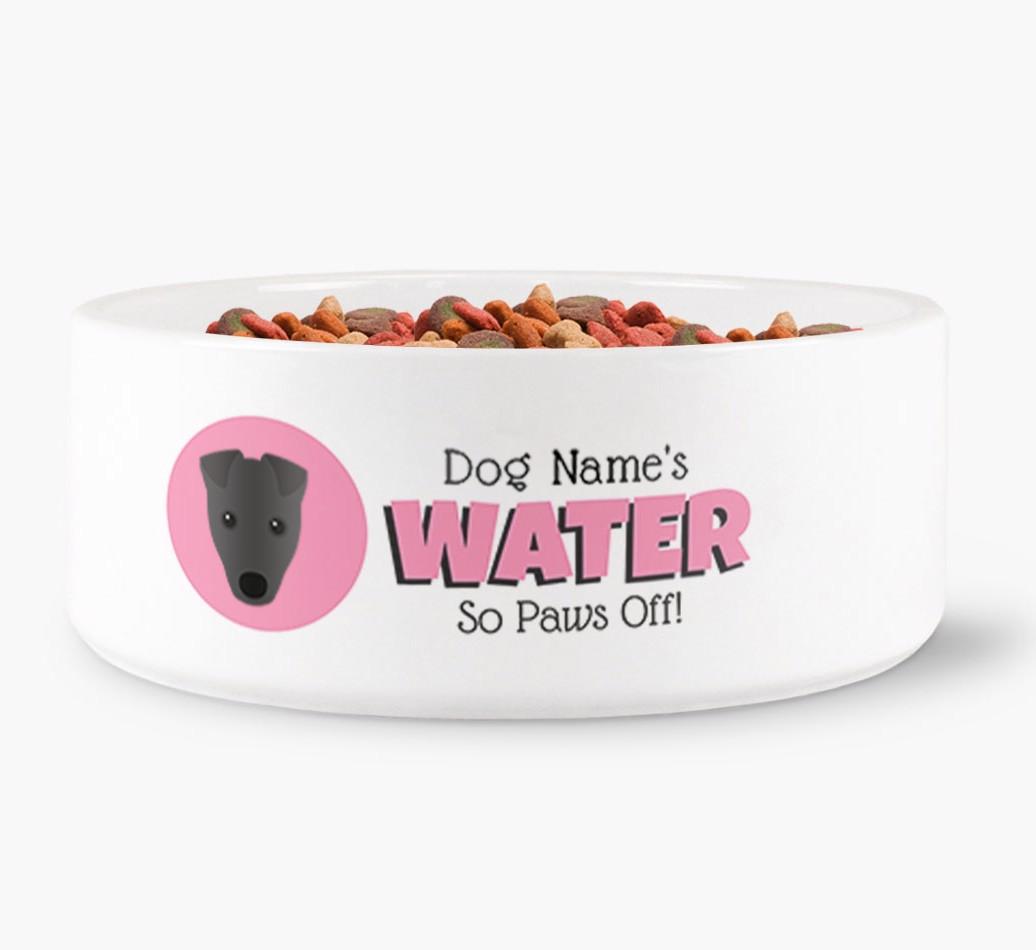 '{dogsName}'s Water' - Personalized Water Bowl for your {breedFullName}