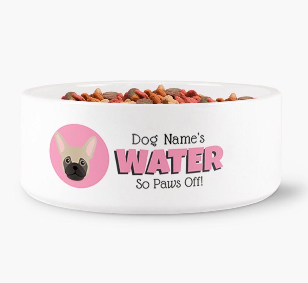 '{dogsName}'s Water' - Personalized Water Bowl for your {breedFullName}